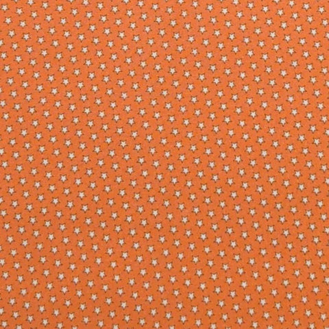 Judie Rothermel for Marcus Brothers Textiles - Orange Fabric / White Star Print