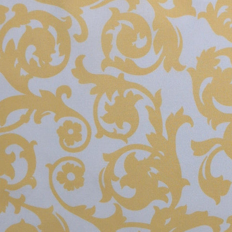 Dab of Jazz 7925-5 Gail Fountain Maywood Studio - White Fabric / Yellow Vine Print