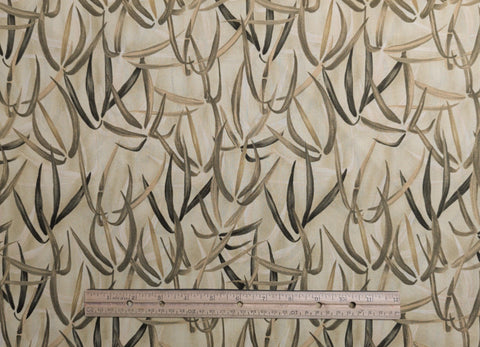Silk Garden 86263-527 Lisa Audit Wilmington Prints - Gold Fabric / Antique Bronze, Gold, Cream Patterned Fabric