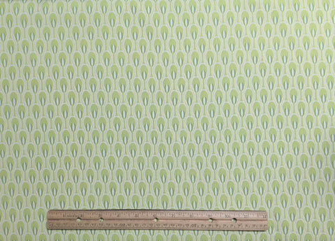 Paradise Collection PA-202 for Art Gallery Fabrics - Bright Green Fabric / Green, Yellow Print