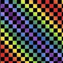 PAWsitivity 7PAW-1 Check - Black by Jason Yenter for In the Beginning Fabrics