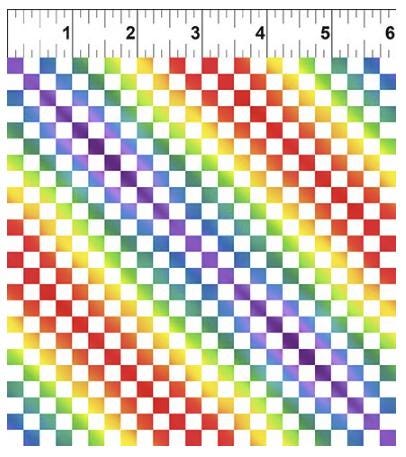 PAWsitivity 7PAW-2 Check - White by Jason Yenter for In the Beginning Fabrics