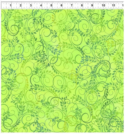 PAWsitivity 11PAW-1 Vines - Green by Jason Yenter for In the Beginning Fabrics