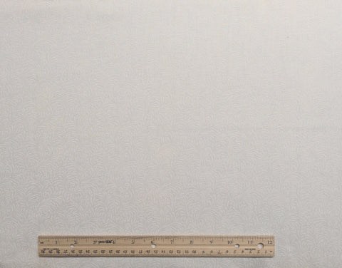 White Tone-on-Tone Packed Flower Dot Print Fabric - Selvage to Selvage Print