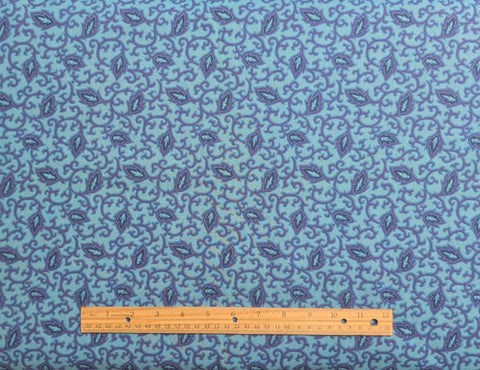 Alsace by Jinny Beyer for RJR Fashion Fabrics - Light Blue Fabric / Purple Vine Print
