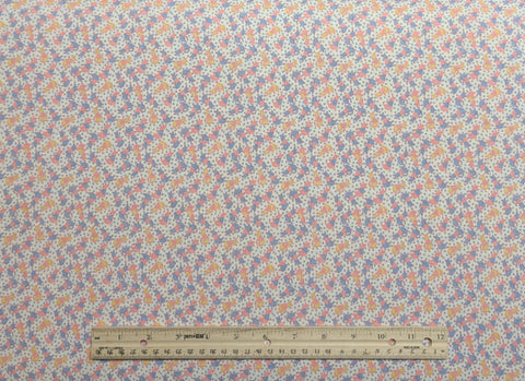 Judie Rothermel for Marcus Brothers Textiles - White Fabric / Pink, Yellow, Blue Packed Easter Bunny Print