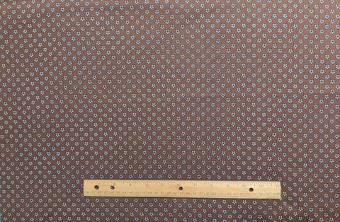 Lowell Star Collection New England Quilt Museum RJR Fashion Fabrics - Brown Fabric / Black, White Star Print