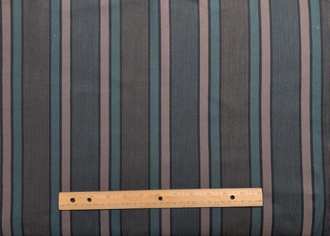 Simply Stripes Jinny Beyer for RJR Fashion Fabrics - Brown, Green, Indigo Border Stripe Fabric