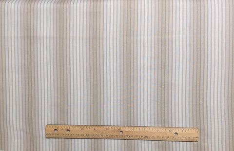 Simply Stripes Jinny Beyer for RJR Fashion Fabrics - White, Tan Tonal Vertical Stripe Fabric