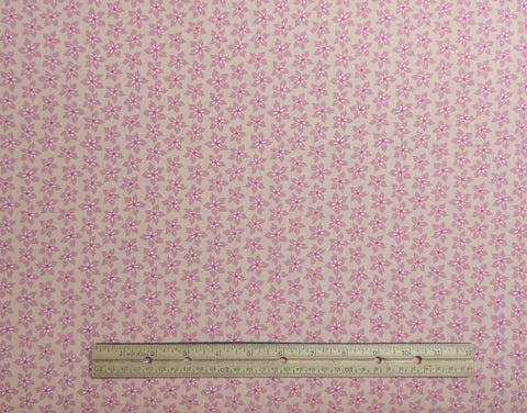 Breeze 8WSB-2 2010 by Wendy Slotboom for In the Beginning Fabrics - Pale Coral Fabric / Pink, White, Flower Print