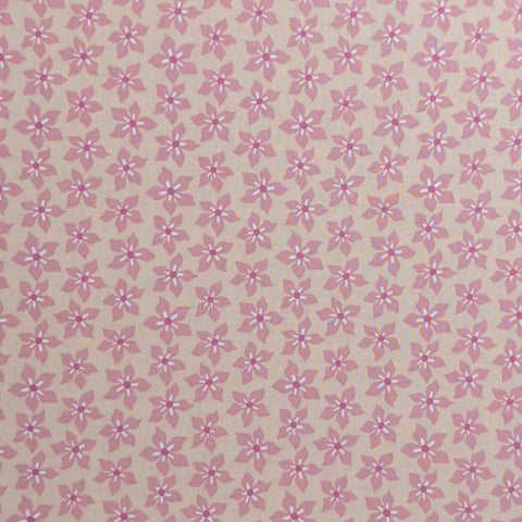 Breeze 8WSB-2 2010 by Wendy Slotboom for In the Beginning Fabrics - Pale Coral Fabric / Pink, White, Flower Print