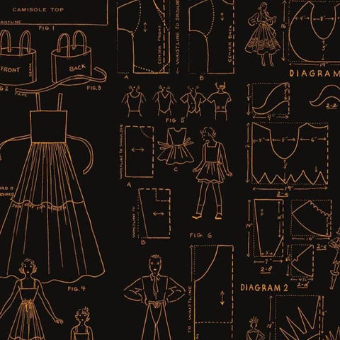 Costume Maker's Act II 2024 C16016 J Wecker Frisch Riley Blake Designs - Costumes Black