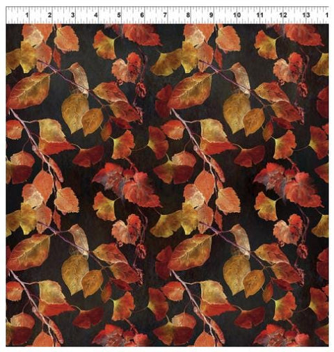 Reflections of Autumn II 21RA-1 Ginkgo by Jason Yenter for In the Beginning Fabrics