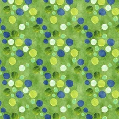 ABC's of Color Dots - Green 10JHW-1 by Jason Yenter for In the Beginning Fabrics
