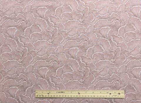 Discovery 1492 A Commemorative Design Jinny Beyer for RJR Fashion Fabrics 1992 - Pink Fabric / Brown Print