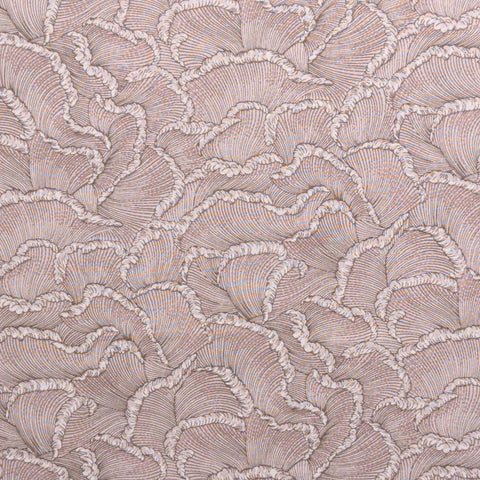 Discovery 1492 A Commemorative Design Jinny Beyer for RJR Fashion Fabrics 1992 - Pink Fabric / Brown Print