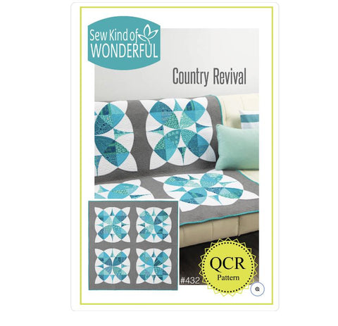 Country Revival QCR Pattern #432 from Sew Kind of Wonderful - Finished Size 44"x44"