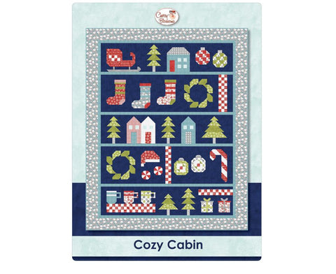 Cozy Cabin Quilt Pattern by Cherry Blossoms Design CB205 - Finished Size 56"x70"