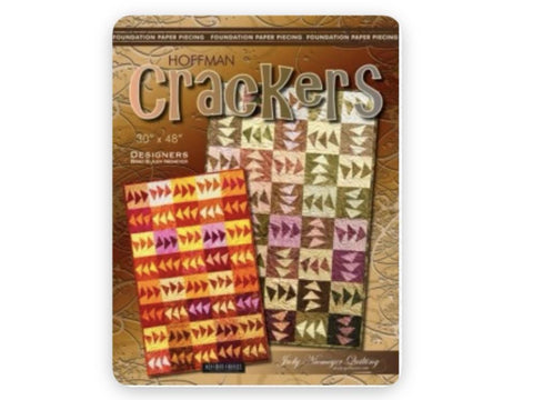 Hoffman Crackers #JNQ112P by Brad and Judy Niemeyer - Foundation Paper Piecing Quilt Pattern 30"x48"