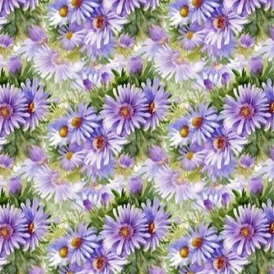 Decoupage 13DC-1 Astors by Jason Yenter for In the Beginning Fabrics