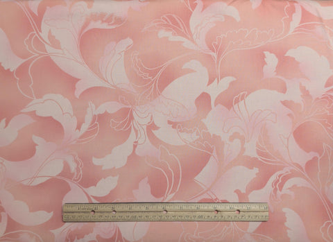 Boutique 16048-11 by Chez Moi for Moda Wrapping Paper Rose - Coral and Pink Tonal Fabric / Giant Flower Print