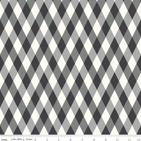 Frank and Friends by My Mind's Eye for Riley Blake Designs 2026 C17473-BLACK Diamonds