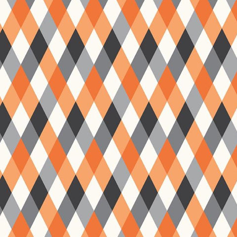 Frank and Friends by My Mind's Eye for Riley Blake Designs 2026 C17473-ORANGE Diamonds