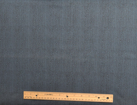 Hoffman International Fabrics 1993 - Colonial Blue Fabric / Black Stripe, Circle Print