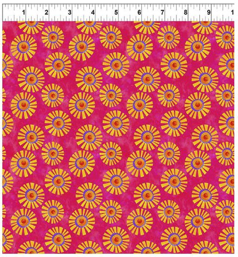 ABC's of Color Suns - Magenta 8JHW-2 by Jason Yenter for In the Beginning Fabrics