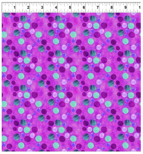 ABC's of Color Dots - Purple 10JHW-2 by Jason Yenter for In the Beginning Fabrics