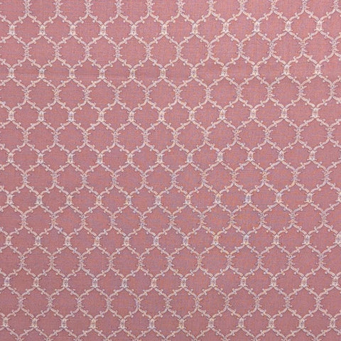 Jinny Beyer for Mr RJR Fashion Fabrics - Dusty Rose Fabric / White Filigree Diamond Print