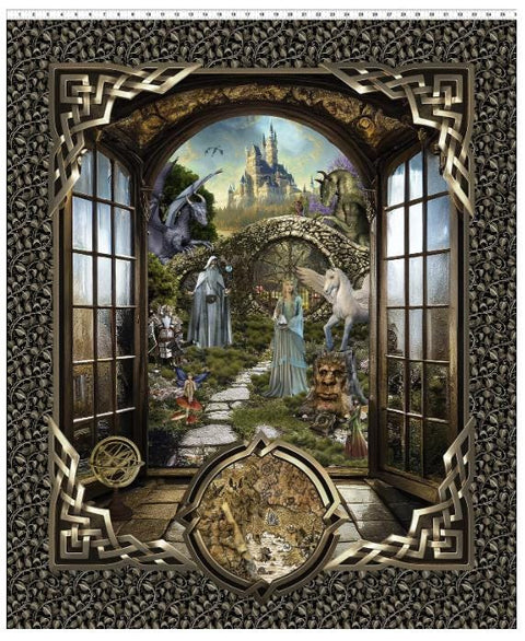 Legendary Journeys 1LJ-1 Large Panel by Jason Yenter for In the Beginning Fabrics - Multi ~ 36"x44"