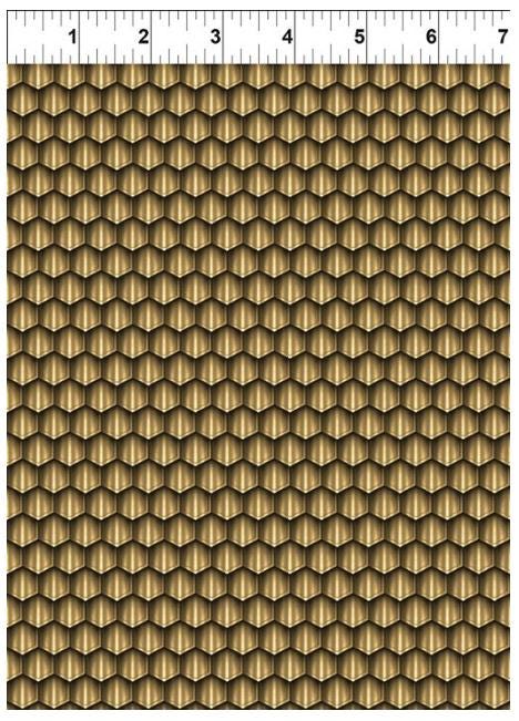 Legendary Journeys 8LJ-1 Armor - Gold by Jason Yenter for In the Beginning Fabrics