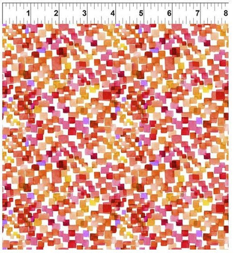 Sew Spring! 7SSP-1 Squares - Red by Jason Yenter for In the Beginning Fabrics
