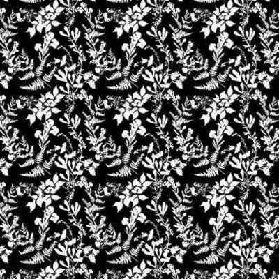 Decoupage 6DC-1 Field - Black by Jason Yenter for In the Beginning Fabrics