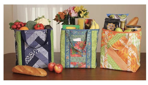 June Tailor Quilt As You Go Set of 3 Shopper Totes JT-1497