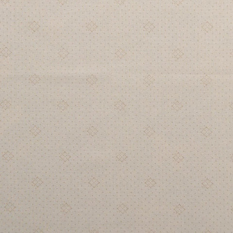 Story Book RJR Fashion Fabrics - Pale Gold Fabric / Gold Micro Dot and Diamond Print
