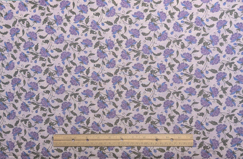 4 Seasons for Quilts by Jinny Beyer for RJR Fashion Fabrics - Lavender Tonal Fabric / Purple, Blue, Green Flower and Vine Print