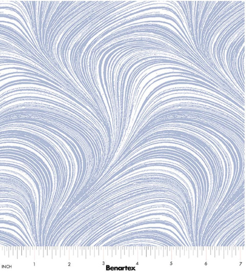 Pearlescent Wave Texture Basic by Benartex - Light Blue 2966P-05