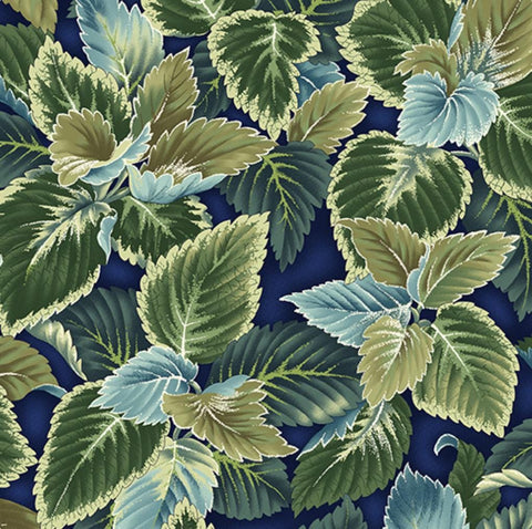 Flower Festival 2 by Kanvas for Benartex - Coleus Blue Spruce 04254-54