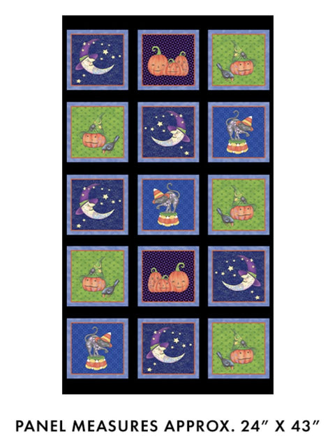 All Hallow's Eve by Jim Shore for Benartex - Fabric Panel Multi 16522-99 ~ 24"x44"