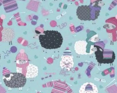 Love Ewe More Collection from Kanvas Studio for Benartex - Bundle Includes 6 Fat Quarters Plus a Panel