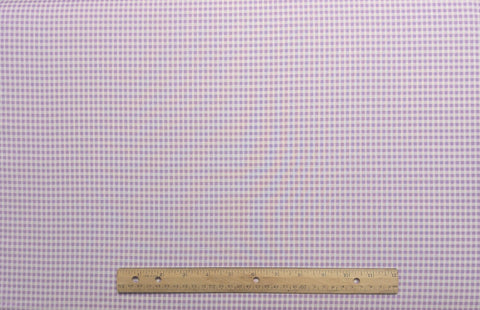 Celebration by Bunny Hill Design - Orchid, Lavender, White Gingham Print Fabric