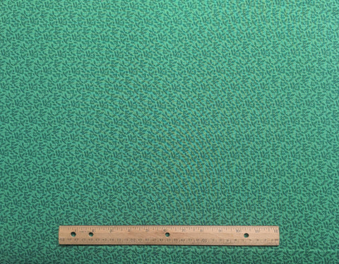 VIP Cranston Print Works - Green Tone-on-Tone Leaf, Vine Print Fabric