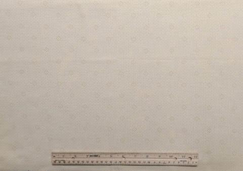 Story Book RJR Fashion Fabrics - Pale Gold Fabric / Gold Micro Dot and Diamond Print