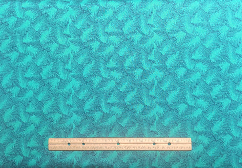 4 Seasons for Quilts by Jinny Beyer for RJR Fashion Fabrics - Teal Fabric / Navy Print