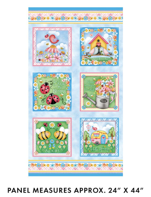 Sunshine Days by Nicole DeCamp for Benartex - Fabric Panel 14327-55 ~ 24"x44"