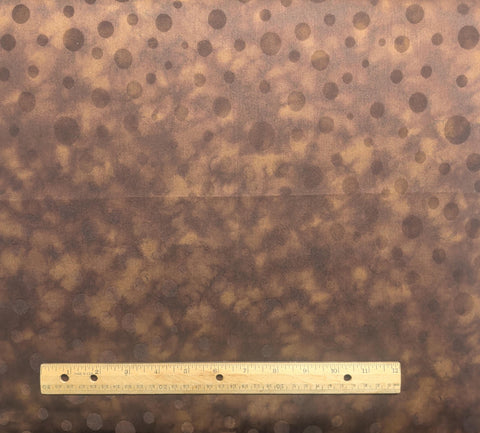 Marbelous 6595 Robert Kaufman - Brown Tonal Dot Patterned Fabric