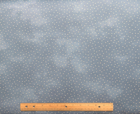 Beautiful Basics Maywood Studio - Medium Denim Blue Tonal Fabric / White Pin Dot