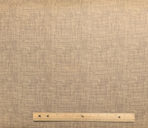 Timeless Treasures Fabrics of SoHo Fun-C8224 - Golden Tan Fabric / Dark Brown Crosshatch Print